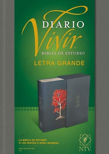 Biblia Ntv Diario Vivir Letra Grande Tapa Dura Tela Arbol