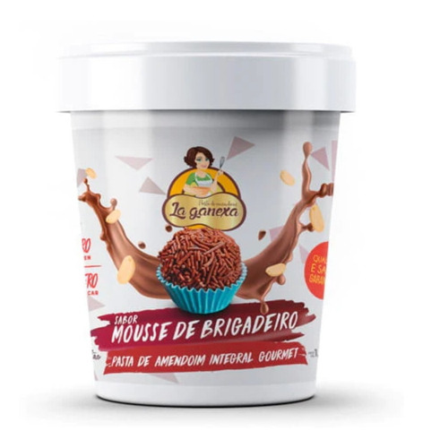 Pasta De Amendoim Integral Mousse Brigadeiro 450g La Ganexa