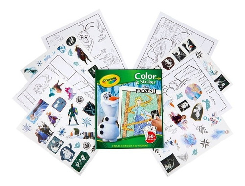 Libro Frozen 2 Crayola Para Colorear Color & Sticker Disney