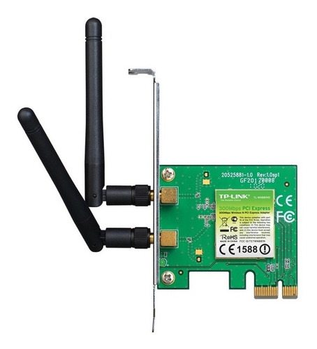 Placa Red Pci-e Wifi Tp-link 881nd 300mbps 2 Anten Martinez