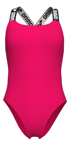 Traje De Baño Arena Elastic Solid Para Mujer Rosa Xs