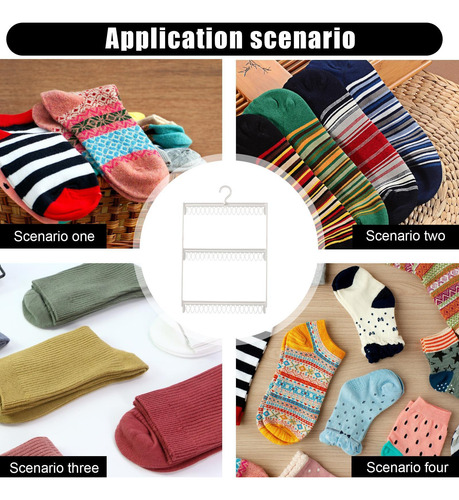 Perchas Para Calcetines Con Clips Estante Para Secadora De A