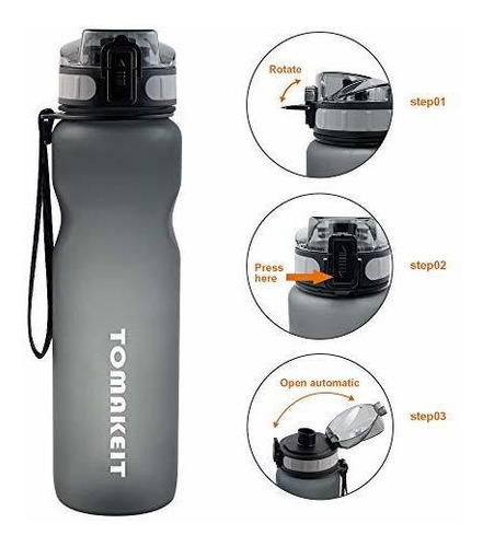 Tomakeit Sport Botella De Agua Botella De 36 Oz Tritan Boca