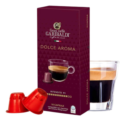 Cápsulas De Café Garibaldi Dolce Aroma 10 Cápsulas