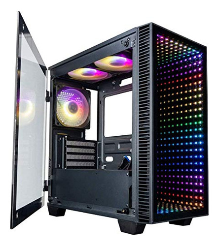 Gabinete Empowered Pc Continuum Micro 26l Matx Con 6 Ventila