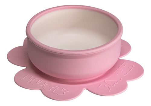 Bowl Em Silicone Com Ventosa Bebê Infantil Rosa - Kababy