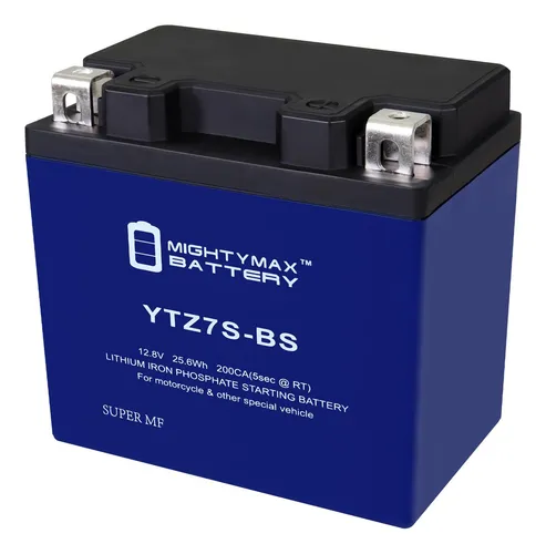 Mighty Max Battery Ytz7s-bslifepo4-12 Voltios 6 Ah, 140 Cca,