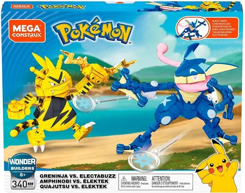 Pokemon Mega Construx Greninja Vs Electabuzz Gfv84