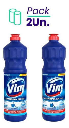 Limpiador En Gel Lavandina Vim Original 700ml Pack X2