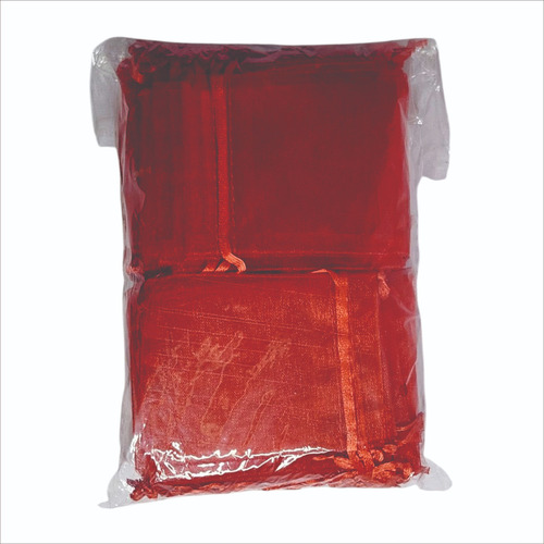 Bolsa Organza Tul 7x9cm 1000u Souvenir Candy Regalo X Mayor Rojo Bo7x9ro