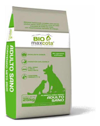 Alimento Para Perro Croqueta Biomaxcota 25kg