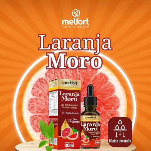 Kit 5 X Laranja Moro Com Café Verde Arginina Taurina Niacina