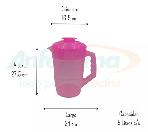 Jarra de Plástico para Agua 5 Lts ANFORAMA-Todo para mi cocina – ANFORAMA  (Todo para mi Cocina)