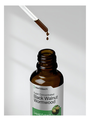 Suplemento Horbäach de nogal negro y ajenjo, 60 ml, sin alcohol