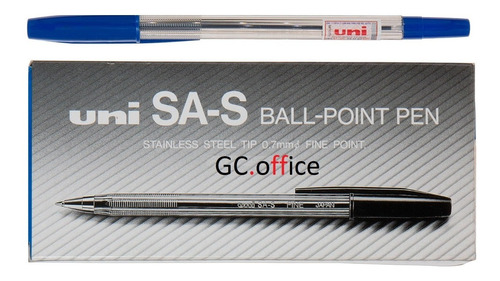 Boligrafo Uni-ball Sa-s Fine 0.7mm Ball Point Caja X 12 Unid