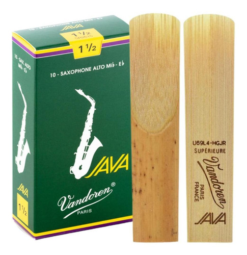 2 Palheta Sax Alto Vandoren Java N 1,5 Original Profissional