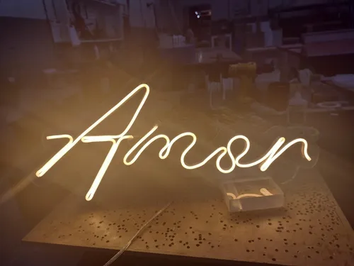 Letreiro Neon Led Personalizado Amor 50cm X 25cm | Parcelamento sem juros