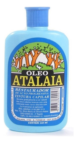 Óleo Atalaia Tintura Para Cabelo 120ml Tom Natural