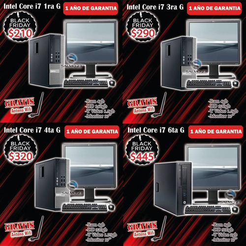 Imagen 9 de 9 de Computador Completo Para Hogar Cyber Oficina Core 2 I3 I5 I7