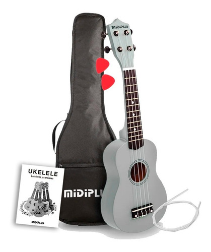 Imagen 1 de 10 de Ukelele Soprano Midiplus Madera Colores Varios + Funda
