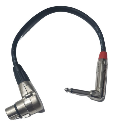 Cabo Xlr Fêmea 90° X P10 Mono 90° Blindado 50cm