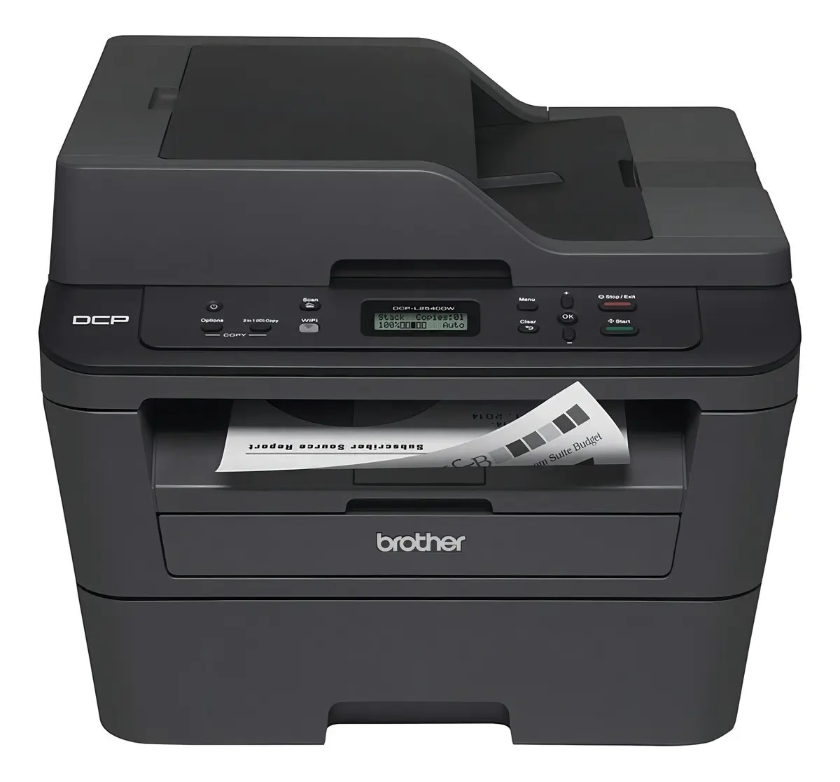 Impresora Multifunción Brother Dcp-l2540dw Con Wifi Neg Negro