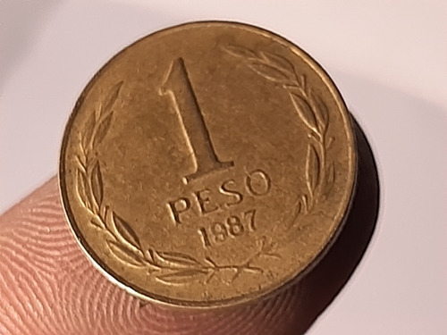 Moneda 1 Peso. Chile, 1987