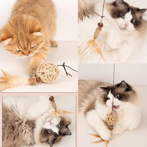 Recambios De Plumas Para Juguetes Masticables De Gatos
