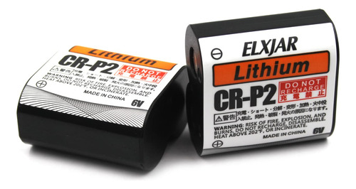 (2-pack) 6v 1500mah Lithium Photo Battery Replaces 223a, 2cr