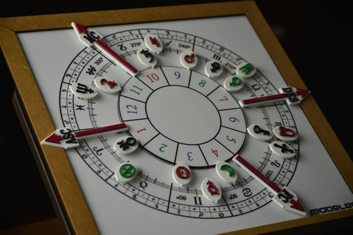 Imagen 6 de 10 de Pizarra Astrológica Magnética Modelo 2 + Piezas Imantadas