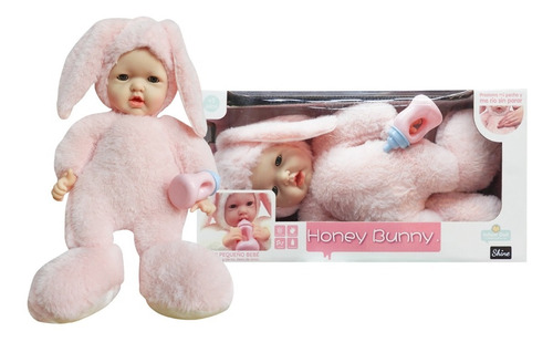 Muñeca Honey Bunny Mi Pequeño Bebe Rosa 45 Cm 3352
