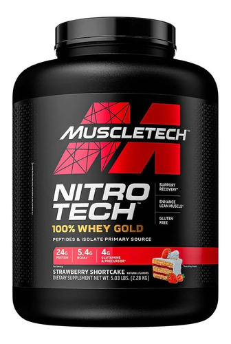 Nitro Tech 100% Whey Gold | 5 Lbs (2.26 Kg) | Muscletech