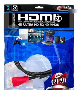 Cabo Hdmi 2.0 Premium Ultra Hd 4k, 3d, Cirilo Cabos 5 Metros