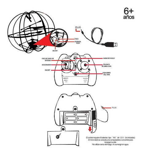 Ovni Esfera R/c Mi Alegría