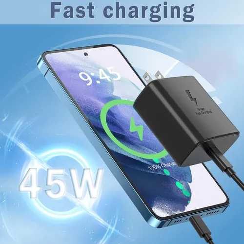 Cargador Nnqekbuf, 45 W, Superrápido, Tipo C, Usb C, Android