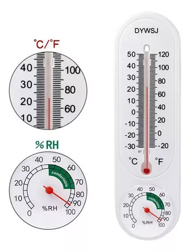 Termómetro Higrómetro Análogo de Pared