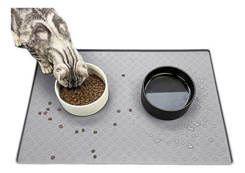 Wolfi Tapete Para Comida De Perro Y Gato De Silicona 46x30cm