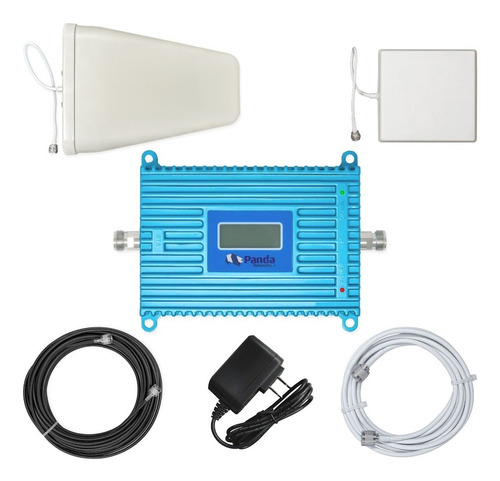Imagen 1 de 5 de Kit Antena Amplificador Señal Celular 1900mhz Booster