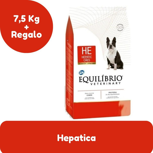 Alimento Equilibrio Hepatica Perro 7.5 Kg Con Regalo