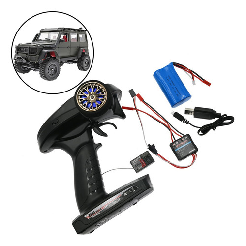 Transmisor De Coche Rc 2.4ghz 3ch Controlador Y Receptor