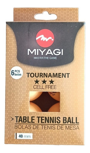 Bolas Tenis De Mesa Tournament 3 Estrellas  Cell Free