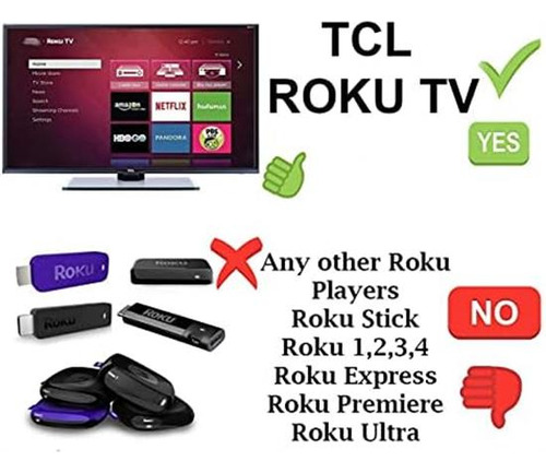 Tcl Roku Tv Remote Funciona Con Todo Tcl Roku Tv ¡sin ¡sin