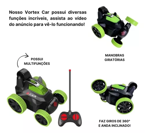 Carrinho de Controle Remoto Drift 360 Graus Manobras Radicais