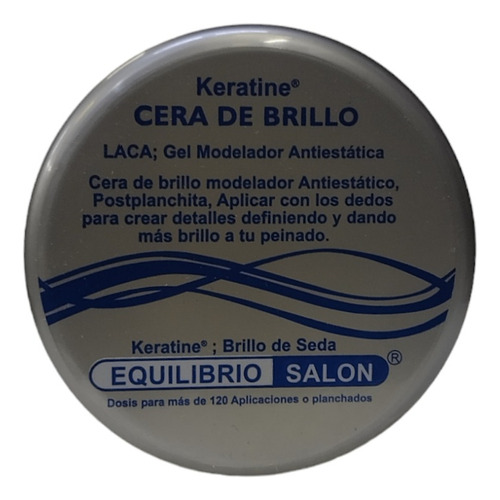 Cera De Brillo Keratine Laca/gel Modelador Antiestática