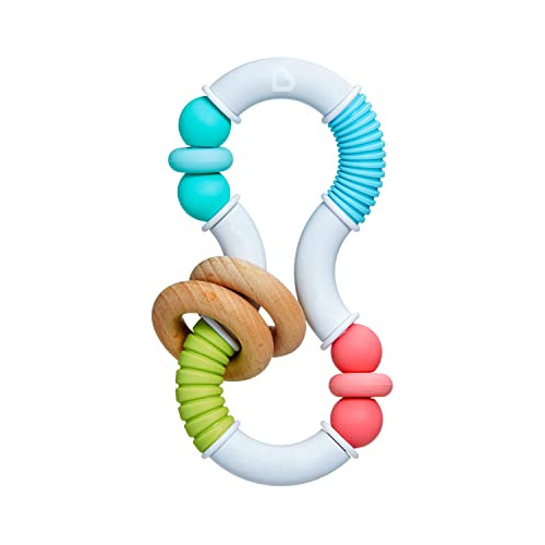 ® Sili Twisty Bendable Baby Teether Toy, Silicone A...