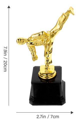 Estatua Del Trofeo De Taekwondo Con Decoración Del Trofeo De