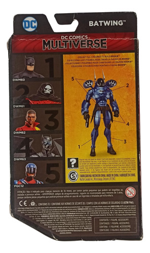 Dc Multiverse Mattel Batwing Rebirth Sin Baf (Usado)
