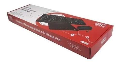 Imagen 2 de 2 de Kit Inalambrico Cbg-012 Teclado Mouse Y Pad Gtc Combo