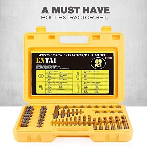 Entai Juego De Extractor De Tornillos De 49 Piezas, Con Jueg