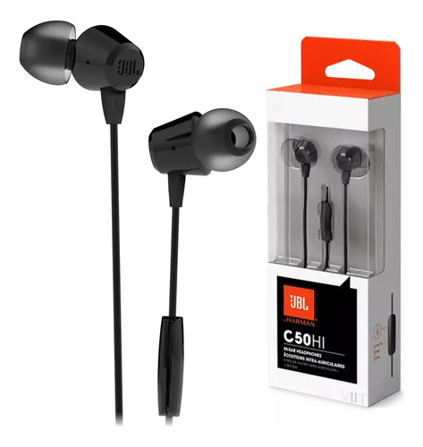 Fone Ouvido Jbl C50hi In-ear Original Celular Conector P2 P3